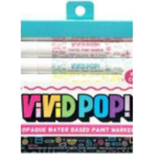 Vivid Pop! Water-Based Paint Markers: Pastel (Set of 8)