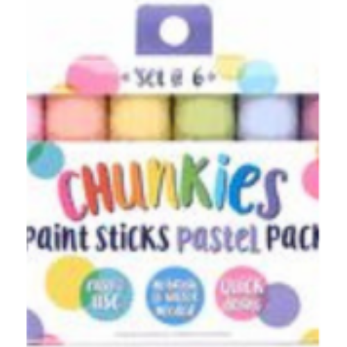 Chunkies Paint Sticks: Pastel - Set of 6