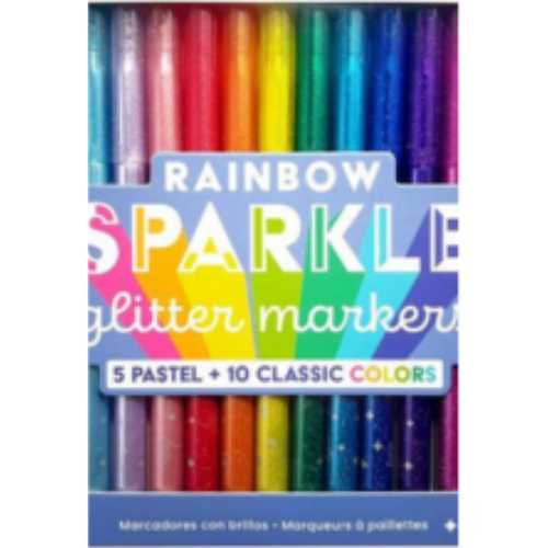 Rainbow Sparkle Glitter Markers - Set of 15 Rainbow Sparkle Glitter Markers - Set of 15