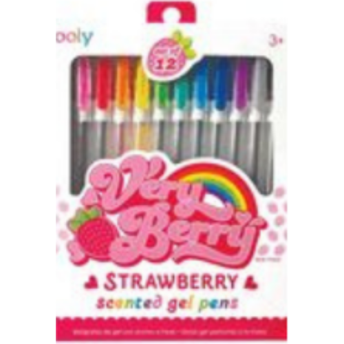 Very Berry Strawberry Scented Gel Pens Set of 12 Very Berry Strawberry Scented Gel Pens Set of 12