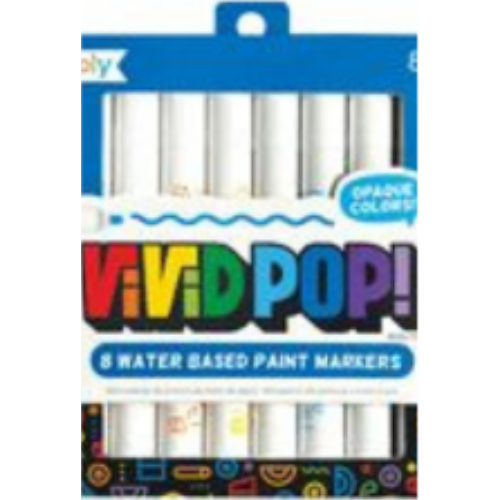 Vivid Pop! Water Based Paint Markers - 8 Colors Vivid Pop! Water Based Paint Markers - 8 Colors