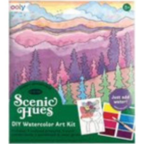 Scenic Hues D.I.Y. Watercolor Art Kit - Forest Adventure (17 PC Set)