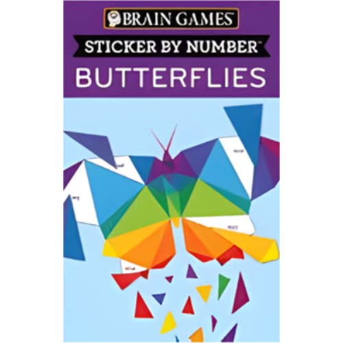 Brain Games - Sticker by Number: Butterflies