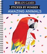 Brain Games - Sticker by Number: Amazing Animals