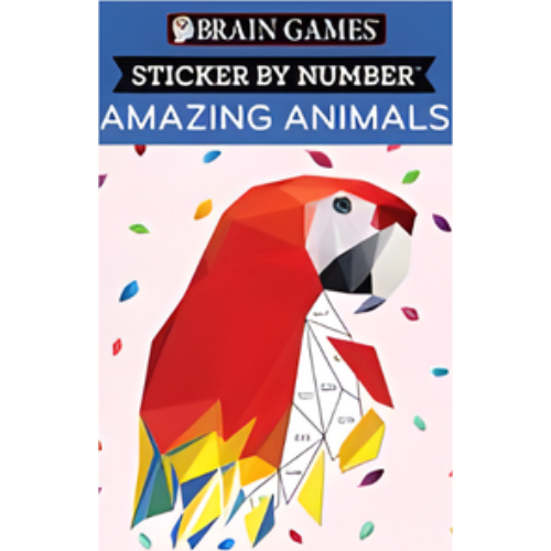 Brain Games - Sticker by Number: Amazing Animals