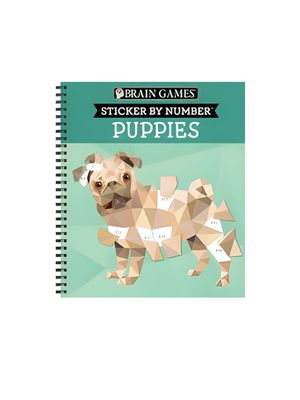 Brain Games - Sticker by Number: Puppies