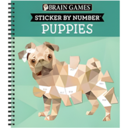 Brain Games - Sticker by Number: Puppies