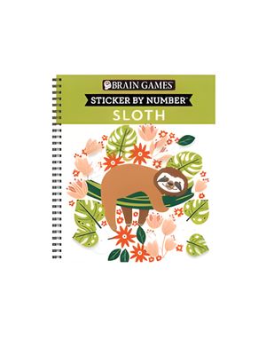 Brain Games - Sticker by Number: Sloth