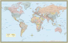 World Map 50x32 (Laminated)