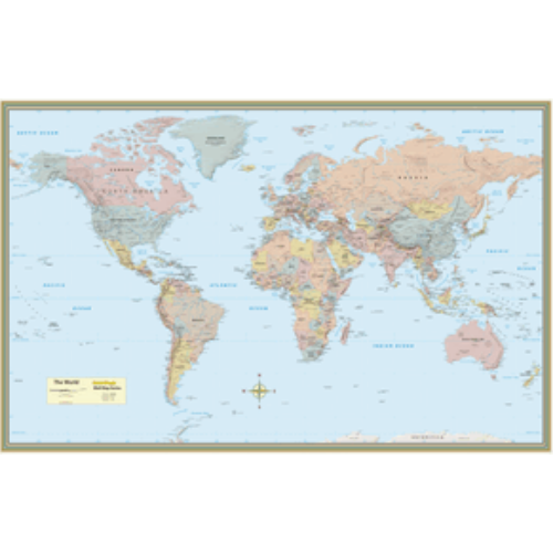 World Map 50x32 (Laminated)