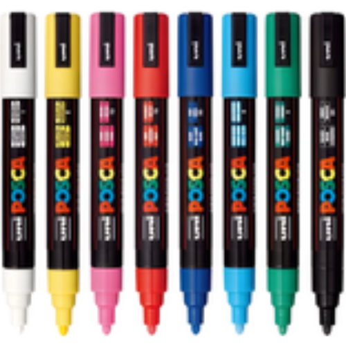 Medium Bullet Tip Paint Marker 8/Pkg - Basic Colors