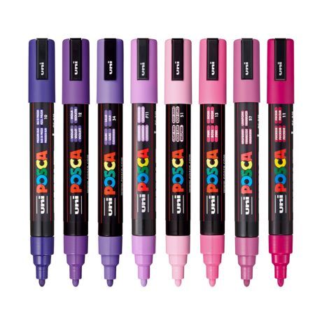 Medium Bullet Tip Paint Marker 8/Pkg - Purple Shade