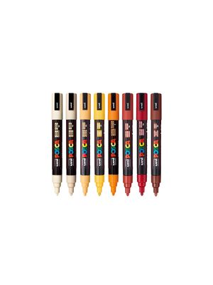 Medium Bullet Tip Paint Marker 8/Pkg - Warm Tones
