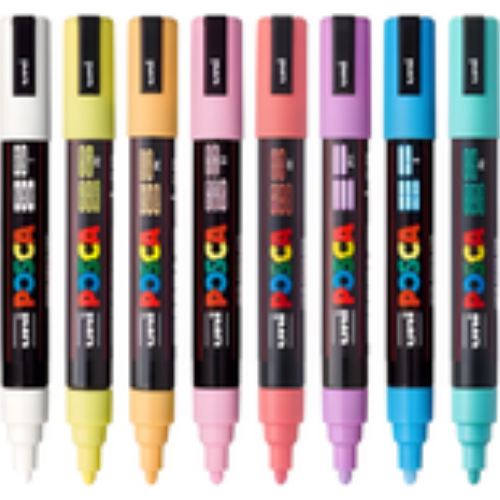 Medium Bullet Tip Paint Marker 8/Pkg - Soft Colors
