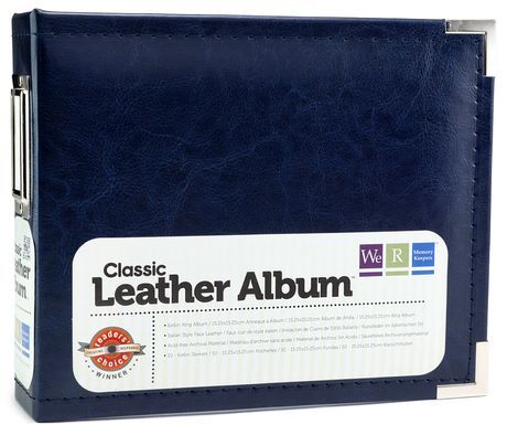 Classic Leather 2-Ring Binder 6 Classic Leather 2-Ring Binder 6"X6" - Navy