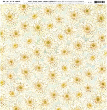 Cardstock 12"X12" - Daisies