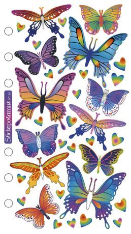Stickers - Foil Butterflies