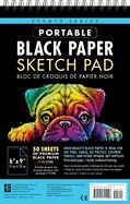 Studio Series Portable Black Paper Sketch Pad 6 X 9 Inches