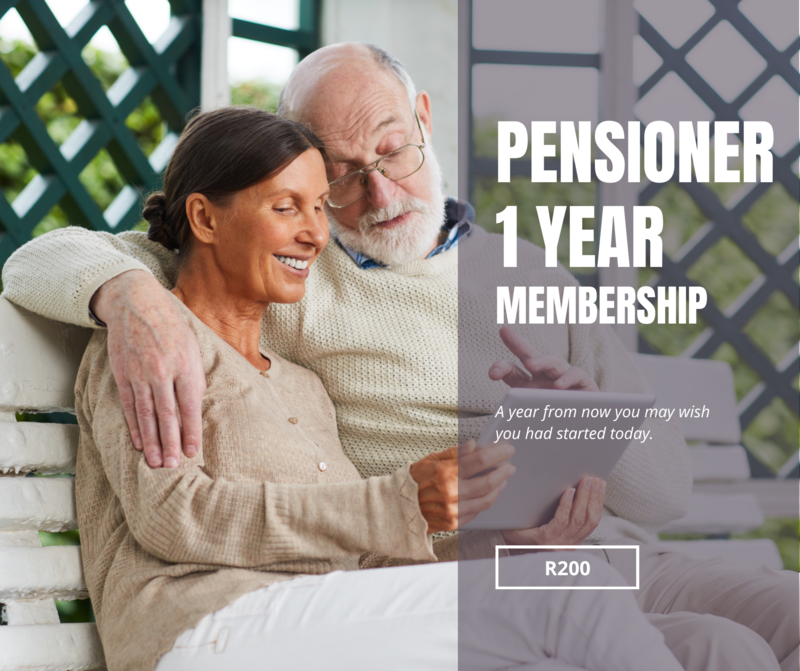 Pensioner 1 Year Membership