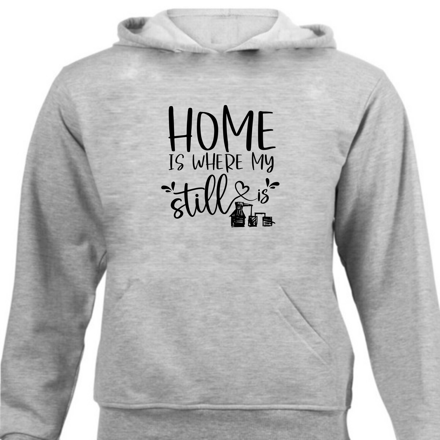 HOME IS WHERE MY STILL IS, Size: XS, Colour: Melange