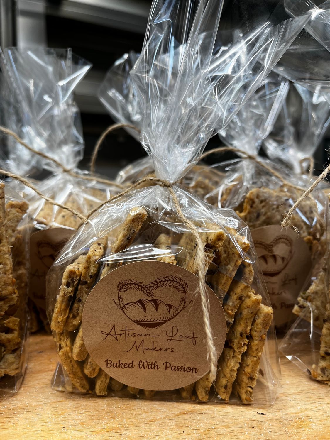 Seeded Sourdough Crackers