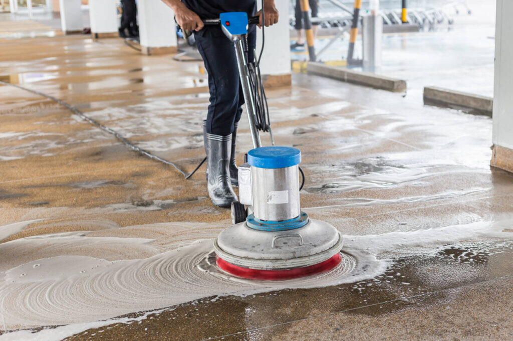 Floor deep cleaning