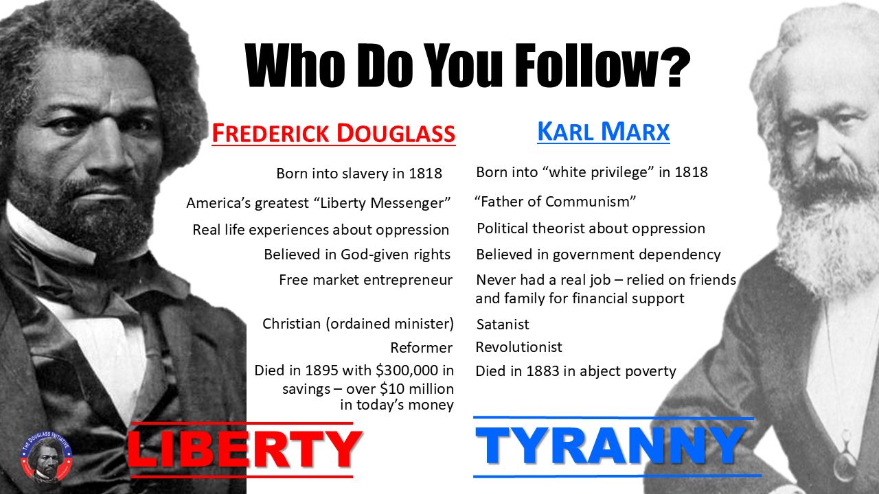 Frederick Douglass vs. Karl Marx Engagement Card