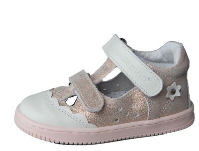 Kinderschuhe-Mädchen-ennellemoo® - Baby-Mädchen-Kinder-echt Leder-Schuhe- Halbsandalen -Lauflernschuhe-Klettverschluss.