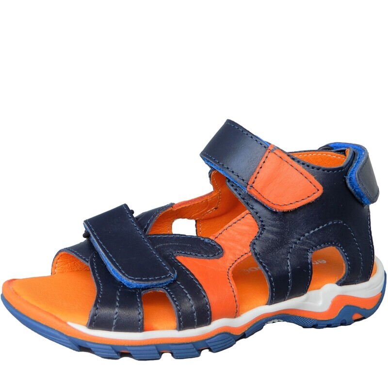 Kindersandalen-ennellemoo®-Kinder-Jungen- Echt Leder-Schuhe-Klettverschluss- Barefoot Feeling.
