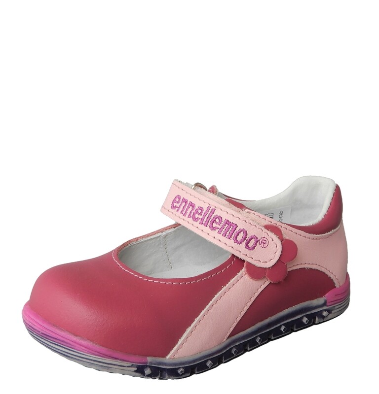 Kinderschuhe-ennellemoo® - Baby-Mädchen-Kinder-Ballerina-echt Leder-Halbschuhe-Lauflernschuhe-Klettverschluss.