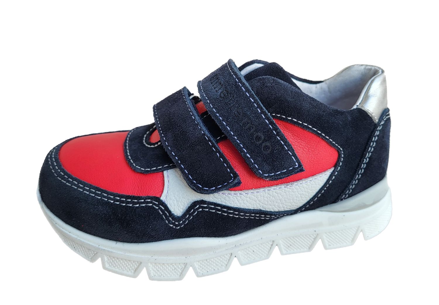 Kinderschuhe-Mädchen-Halbschuhe-Sneaker- Leder-Schuhe-Klettverschluss