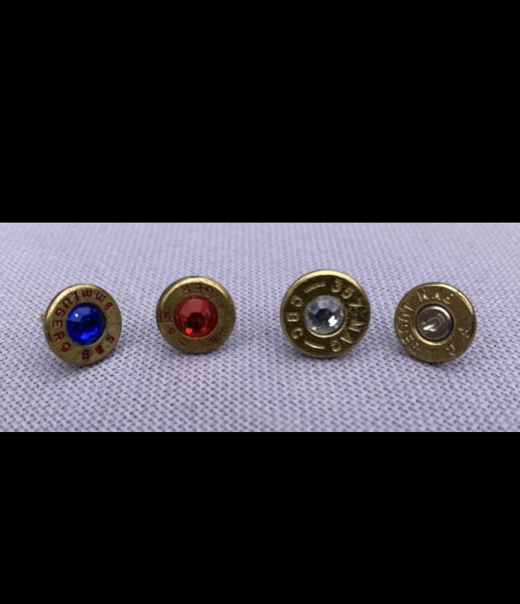 Bullet Earrings Made From Bullet Casings