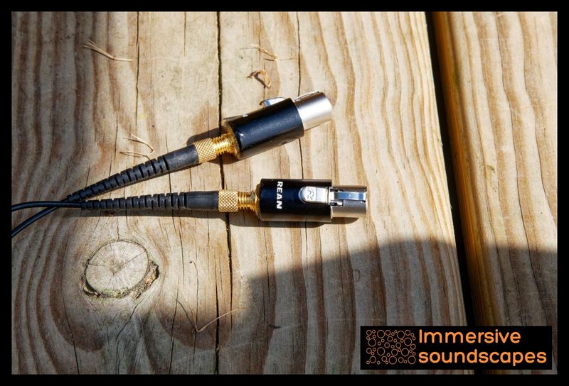 Microdot DPA to mini XLR adapter (TA3F)