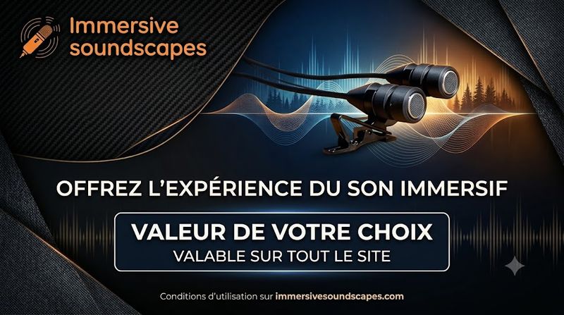 Carte cadeau pour les microphones et accessoires IMMERSIVE SOUNDSCAPES