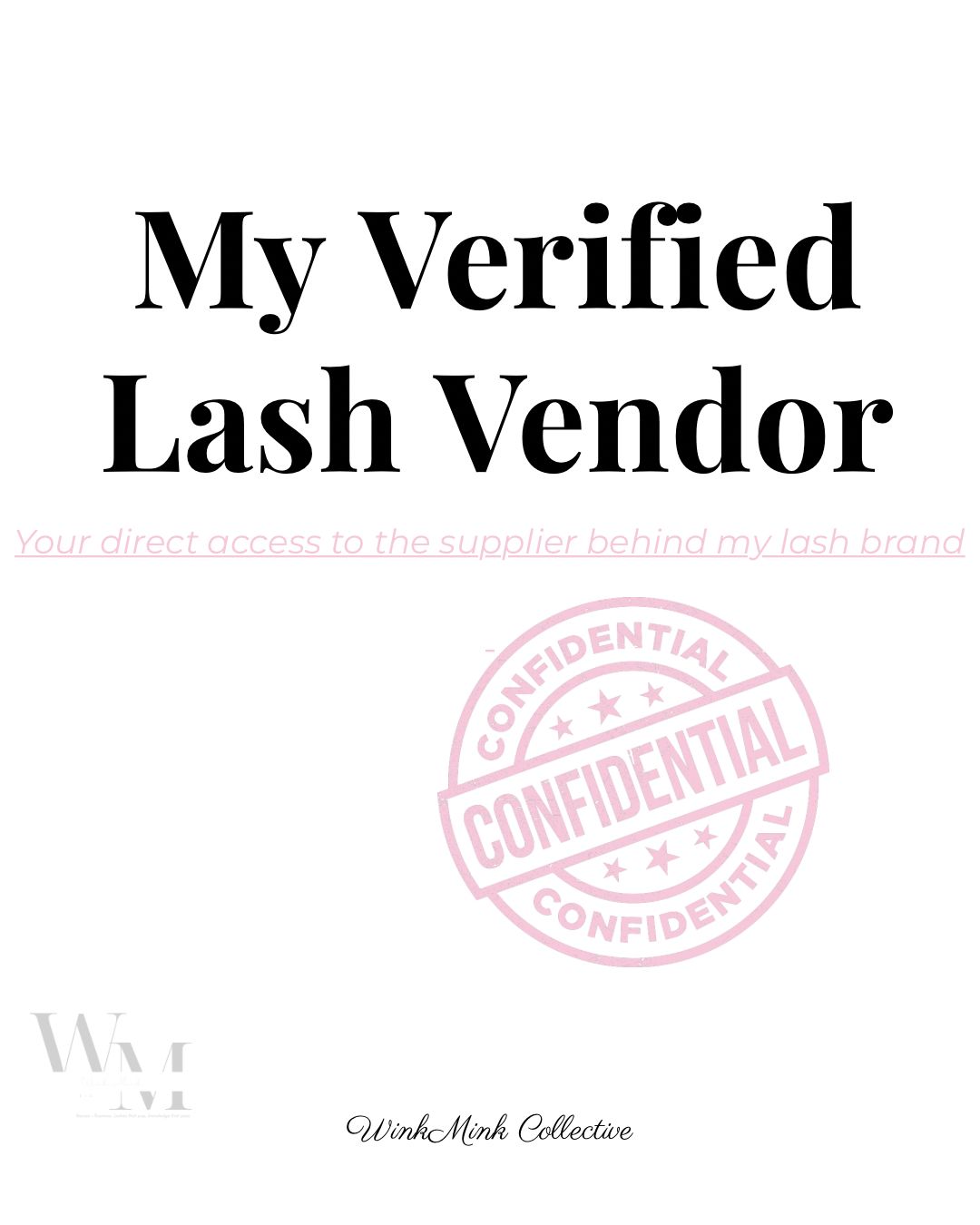 My Personal Lash Vendor