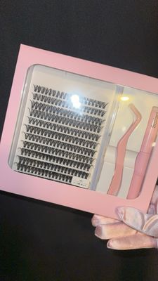💖 DIY Lash Cluster Kit – 40D Fluffy | 10–16mm Mixed