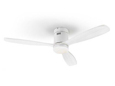 SIROCO white/white ceiling fan Ø132cm light integrated and remote control included