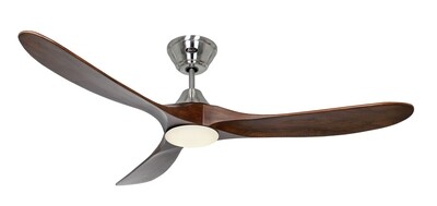 ECO GENUINO-L BN-NB energy saving ceiling fan by CASAFAN Ø152 light integrated and remote control included