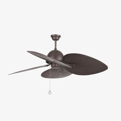 CUBA Ø132cm Brown ceiling fan with Pull Chain