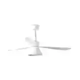 AMELIA CONE Ø132cm White ceiling fan light integrated and remote control