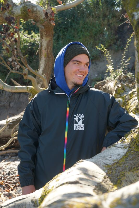 Regenjacke RAINBOW Recycled Black