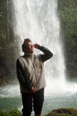 Unisex Fleece Weste SUNSET