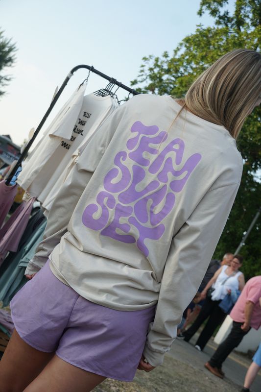 TEAM SUNSET Longsleeve - Bio Baumwolle - handbedruckt