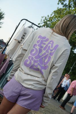 TEAM SUNSET Longsleeve - Bio Baumwolle - handbedruckt