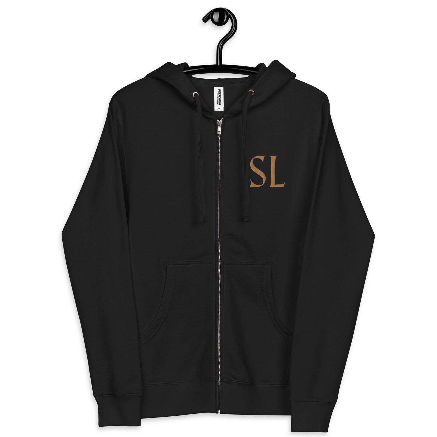 SL - Unisex Gold Zip Up Embroidered