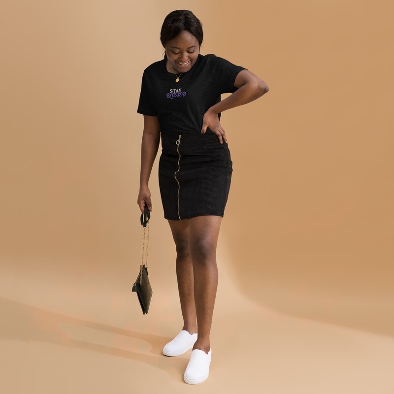 SL - Embroidered Stay Blessed Tee