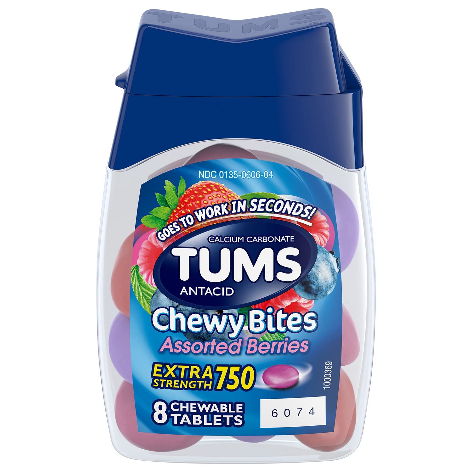 TUMS Chewy Bites Chewable Antacid Tablets - 8 ct