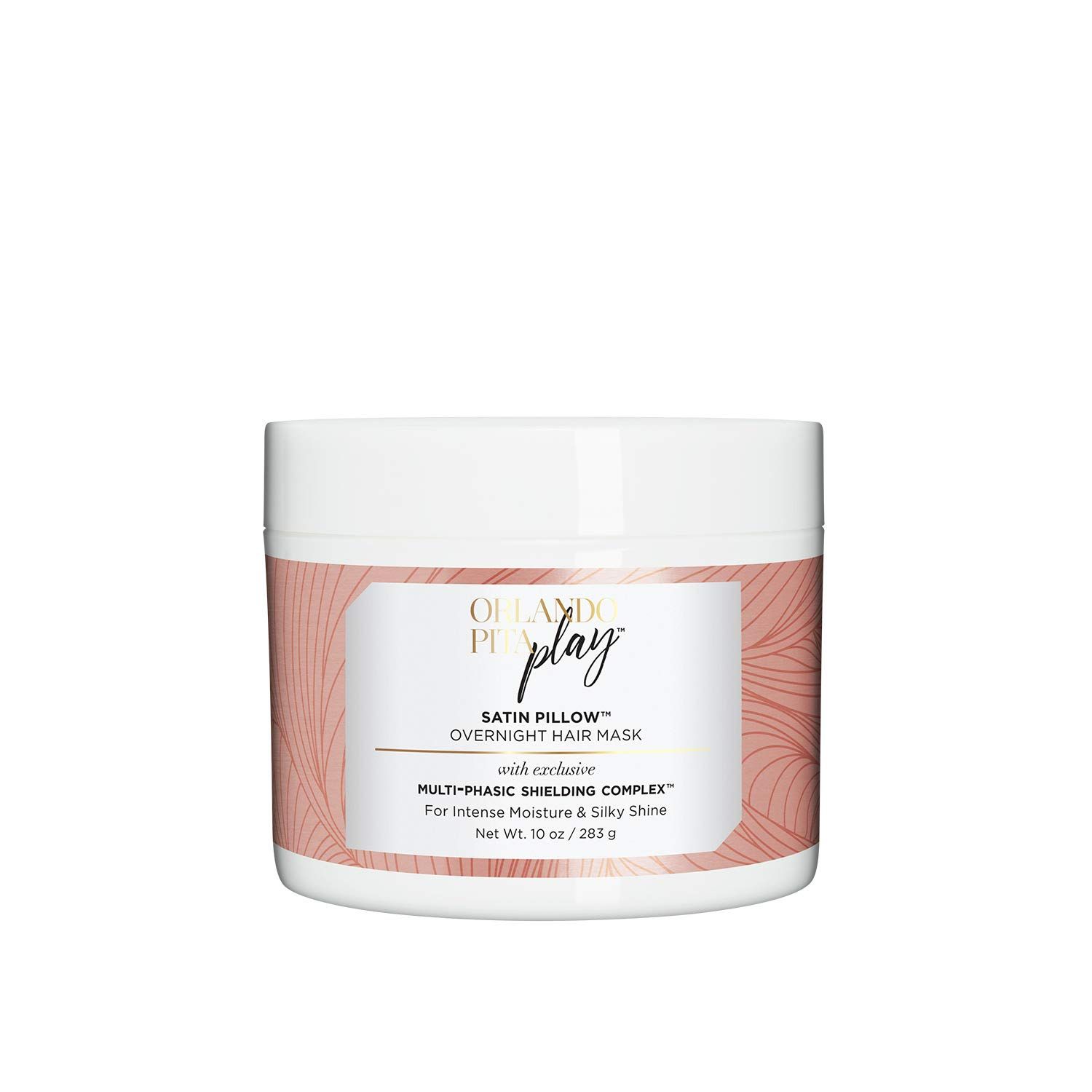 ORLANDO PITA PLAY Satin Pillow Overnight Hair Mask, Hydrates &amp; Replenishes Hair with Intense Moisture &amp; Shine, Promotes Visually Soft, Smooth, &amp; Silky Tresses After Just One Use, 10 oz
