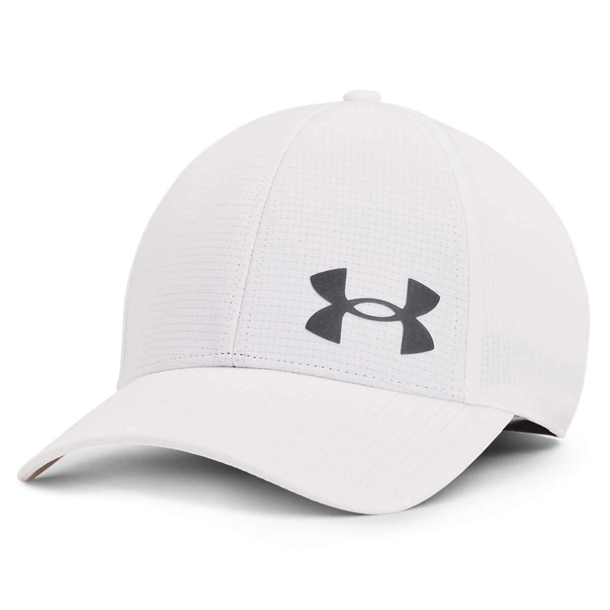 Under Armour Men&#39;s Iso-Chill Armourvent Fitted Baseball Cap , White (100)/Pitch Gray , X-Large/XX-Large