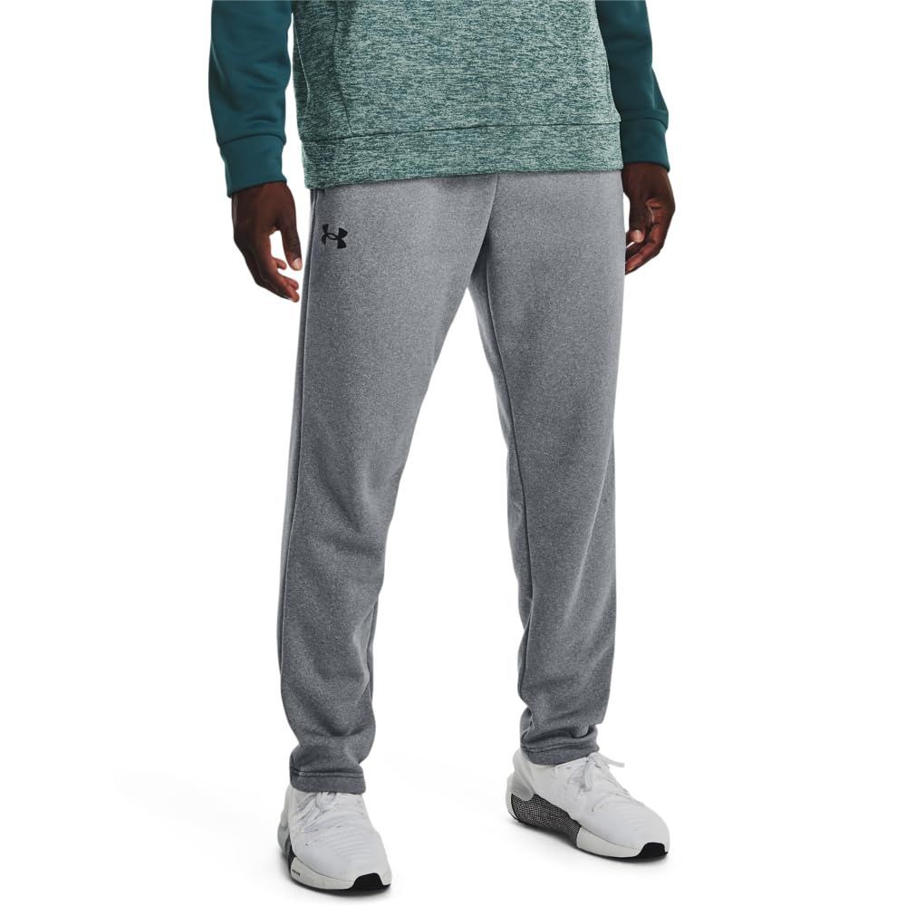Under Armour Men&#39;s Armour Fleece Pants, (012) Pitch Gray Light Heather / / Black, Large